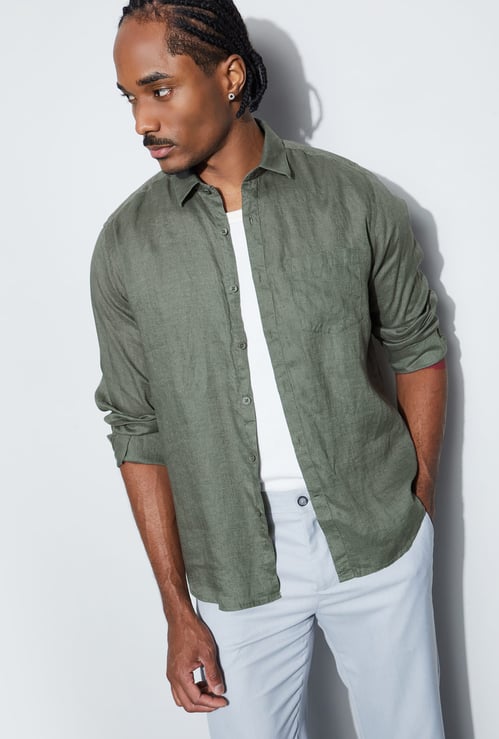 CODE Solid Regular Fit Shirt