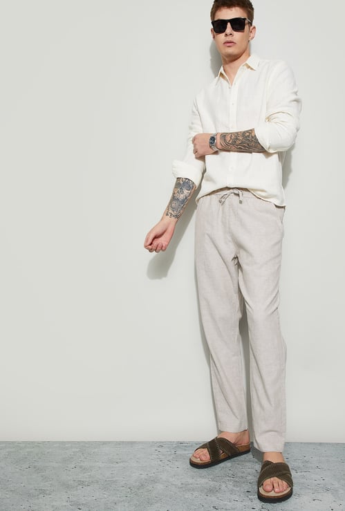 FAME FOREVER Solid Regular Fit Trousers