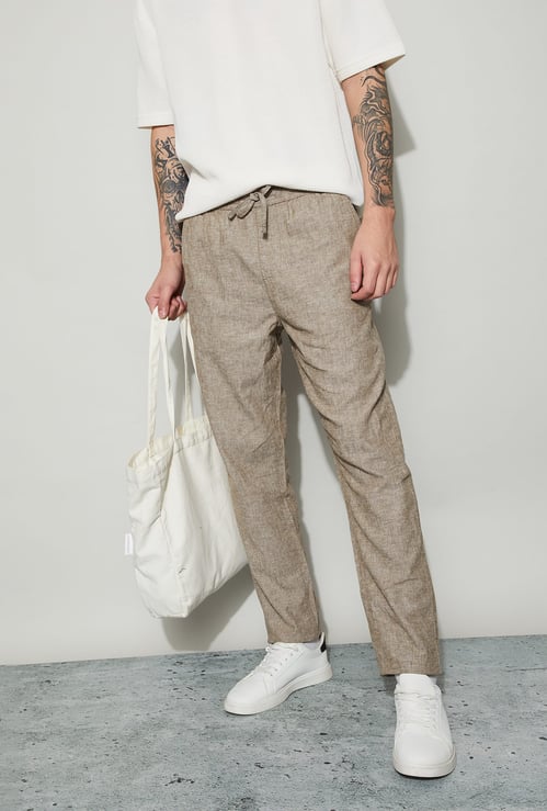 FAME FOREVER Solid Regular Fit Trousers