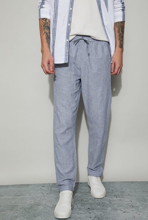 FAME FOREVER Solid Regular Fit Trousers