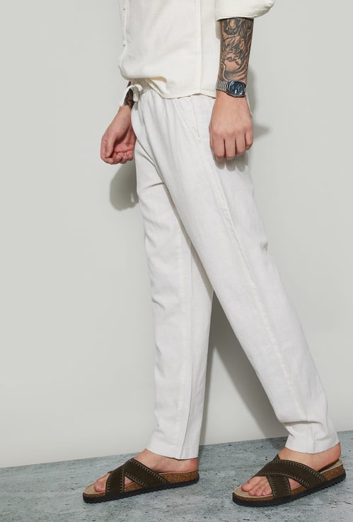 FAME FOREVER Solid Regular Fit Trousers