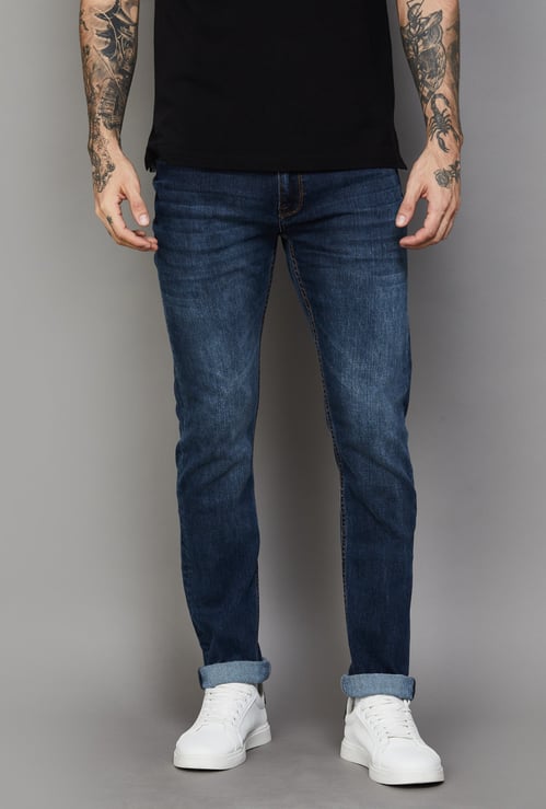 CELIO Washed Slim Tapered Jeans