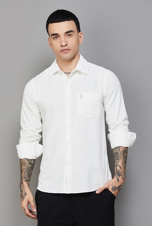 US POLO ASSN Solid Regular Fit Shirt