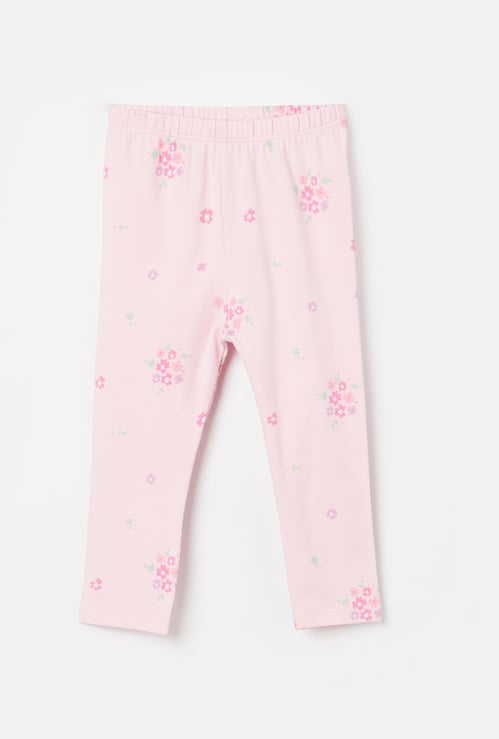 JUNIORS Girls Floral Print Leggings