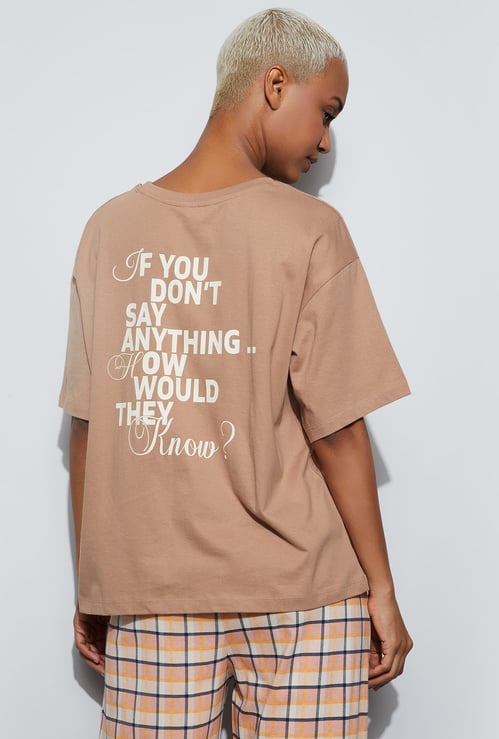 GINGER Typographic Print T-shirt