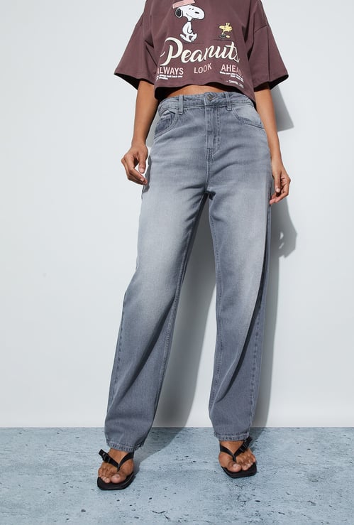 GINGER Lightwashed Straight Fit Jeans