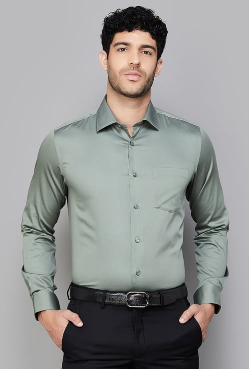 BLACKBERRYS Solid Slim Fit Formal Shirt