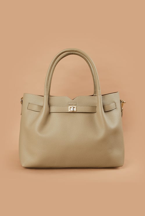 CODE Textured Handheld Bag with Pouch