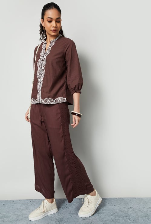 COLOUR ME Crochet Straight Pants