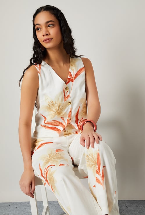 COLOUR ME Printed Vest Top