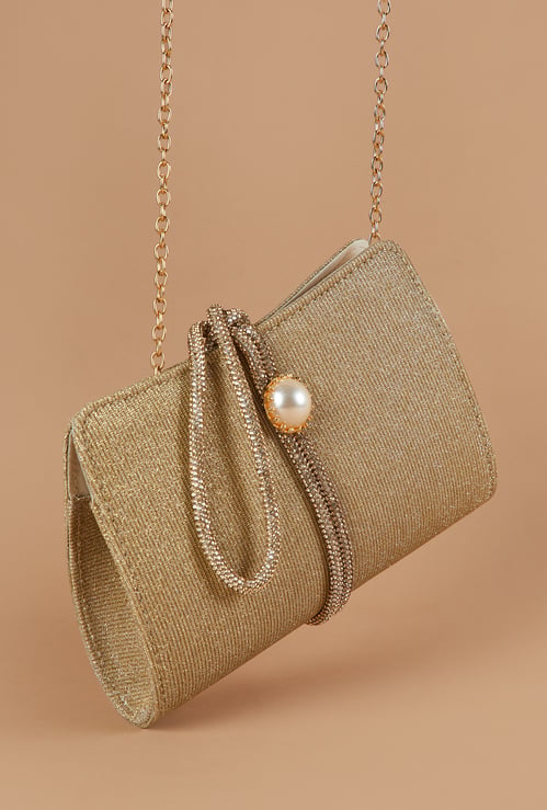 CODE Embellished Clutch