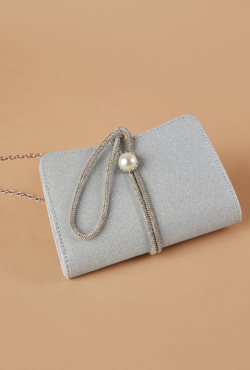 CODE Embellished Clutch
