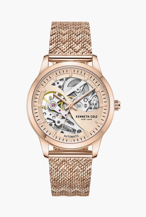 KENNETH COLE Automatic Mesh Strap Watch - NTKCWLL2235702LDW