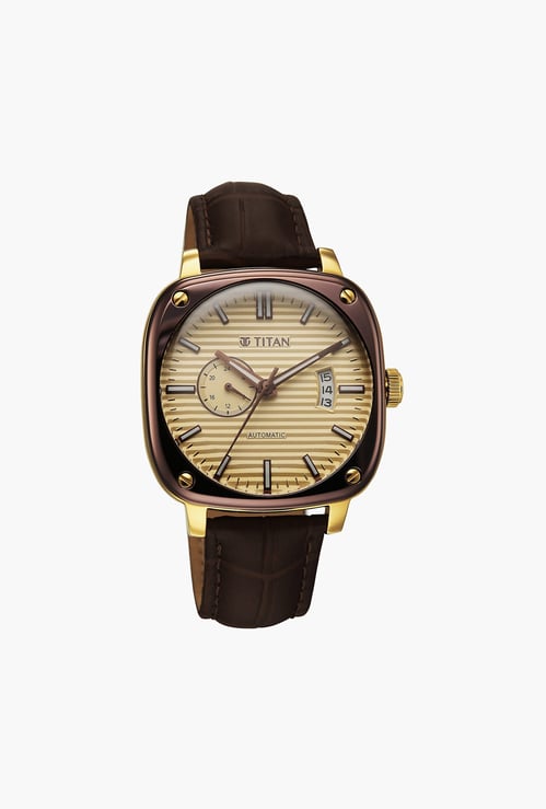 TITAN Gauto Vintage Concealed Automatic Watch - 90225KL03
