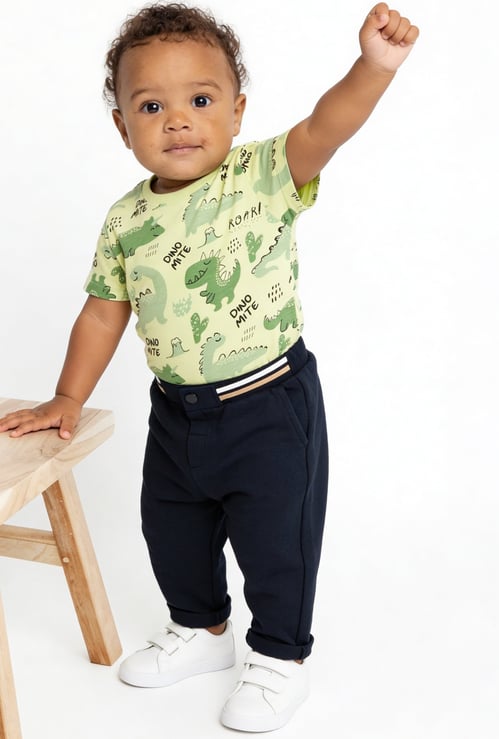 FAME FOREVER Boys Dinosaur Print T-shirt