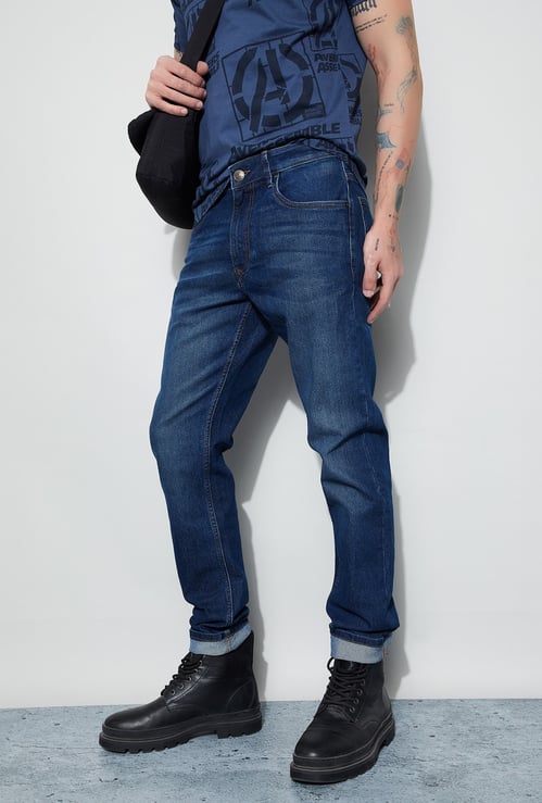 DENIMIZE Stonewashed Slim Tapered Jeans