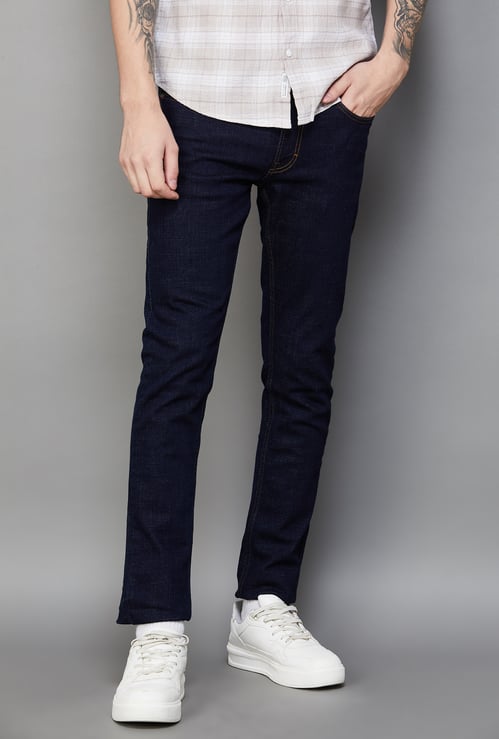 SPYKAR Washed Slim Straight Jeans