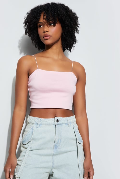 GINGER Solid Crop Top