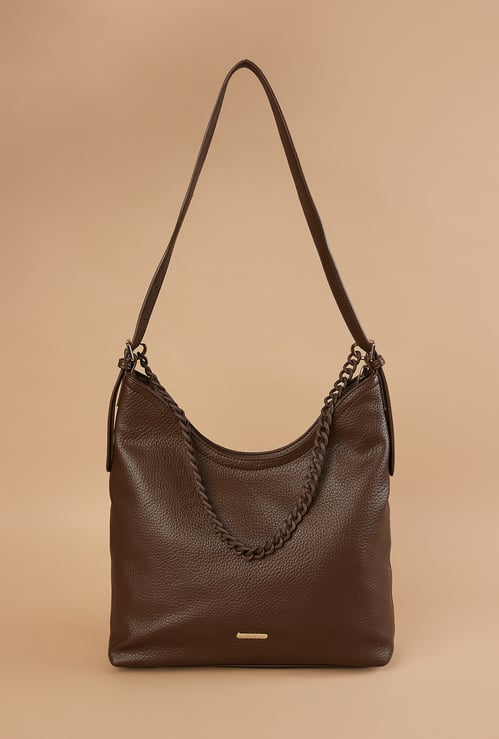 GINGER Textured Shoulder Bag