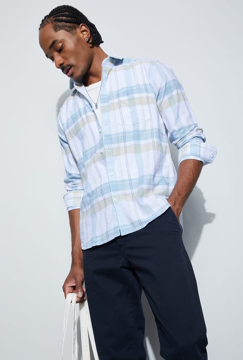 CODE Checked Regular Fit Shirt