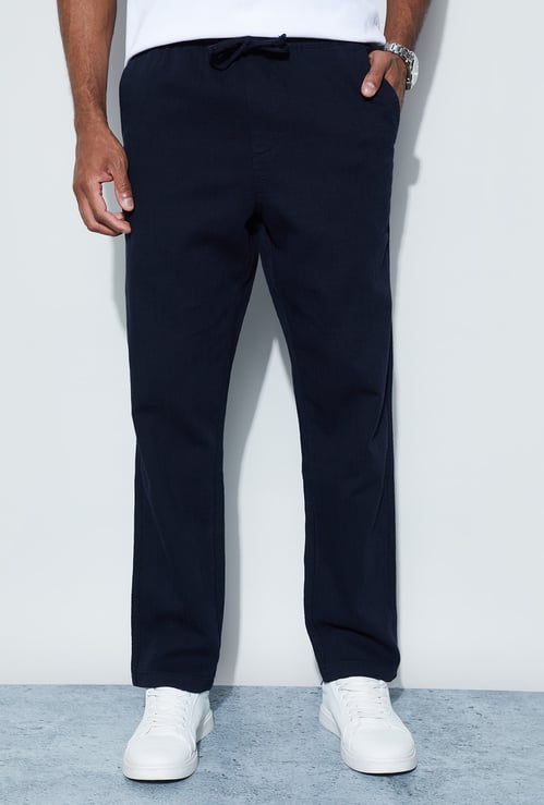 CODE Solid Regular Trousers