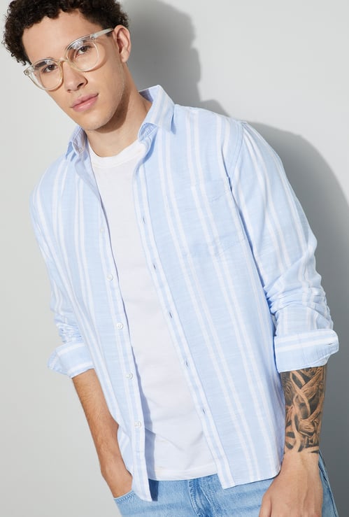 CODE Striped Regular Fit Shirt