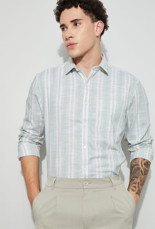 CODE Striped Regular Fit Shirt