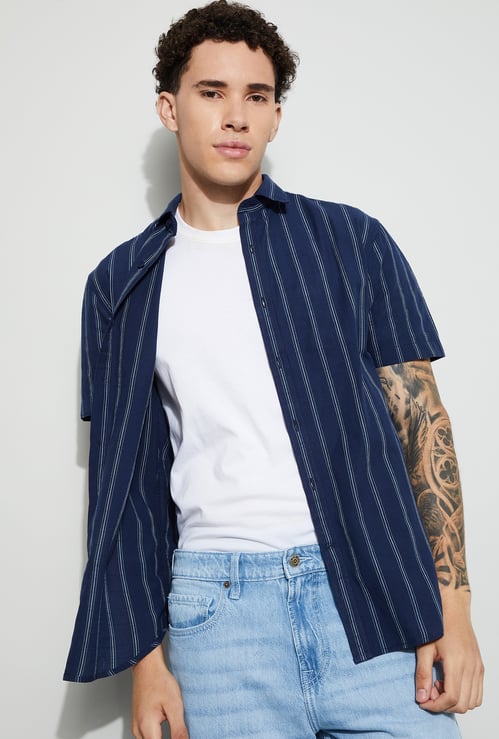 CODE Striped Regular Fit Shirt