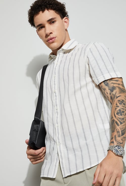 CODE Striped Regular Fit Shirt