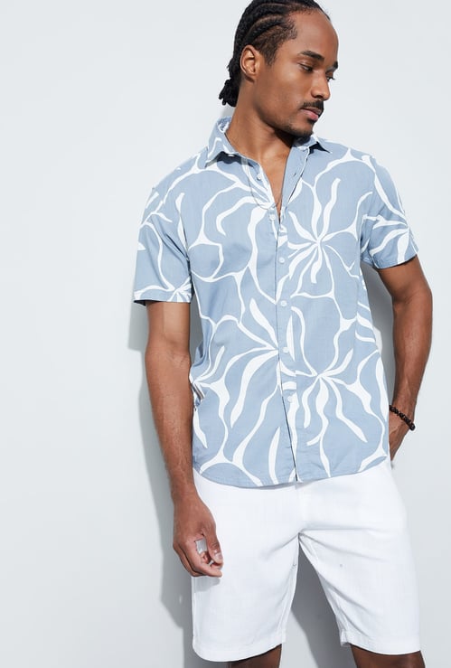 CODE Printed Regular Fit Shirt