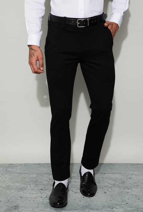 CODE Solid Super Slim Formal Trousers