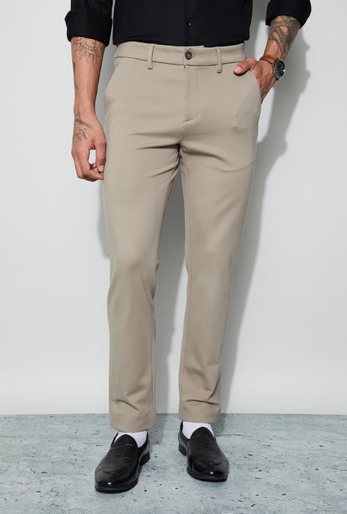 CODE Solid Super Slim Formal Trousers