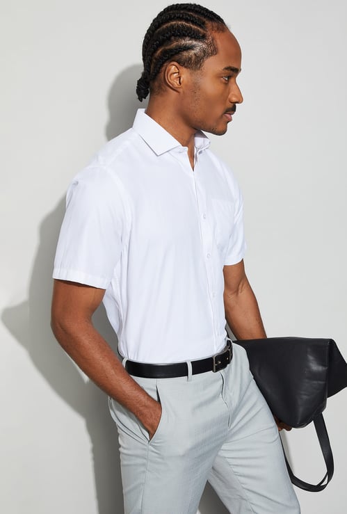 CODE Solid Regular Fit Formal Shirt