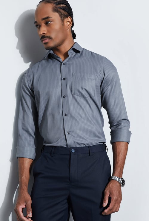 CODE Striped Slim Fit Formal Shirt