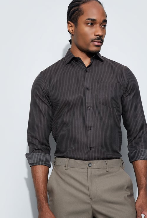 CODE Striped Slim Fit Formal Shirt