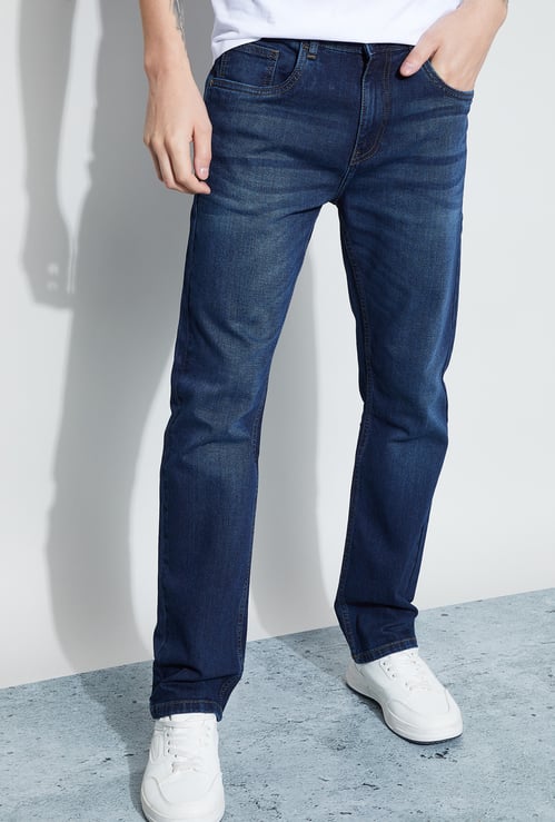 FORCA Washed Slim Tapered Jeans
