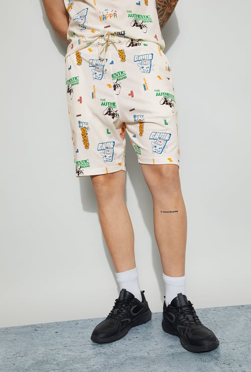 KAPPA Graphic Print Regular Shorts