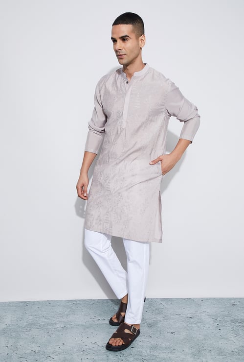 MELANGE Embroidered Knee Length Kurta