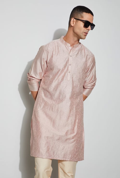 MELANGE Embroidered Calf Length Kurta