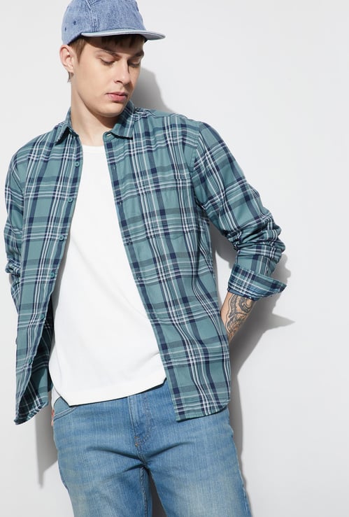 FAME FOREVER Checked Smart Fit Shirt
