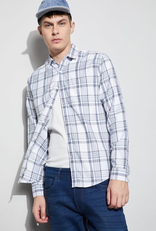 FAME FOREVER Checked Smart Fit Shirt