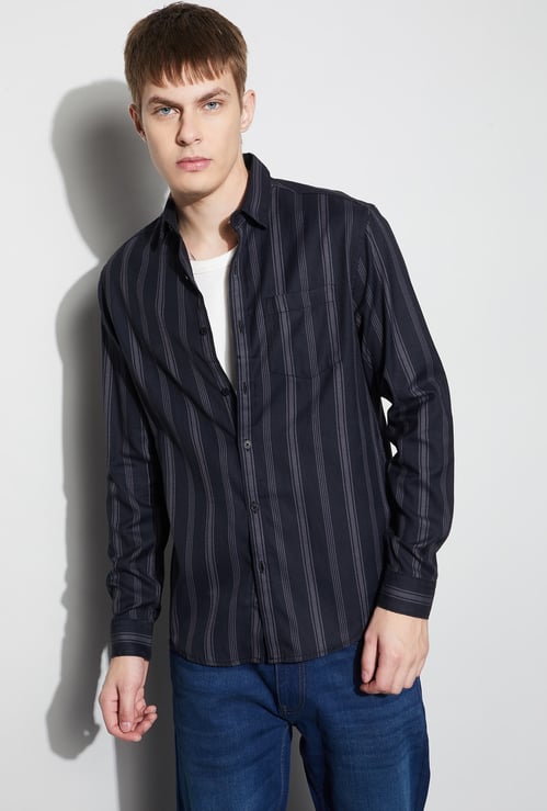 FAME FOREVER Striped Regular Fit Shirt