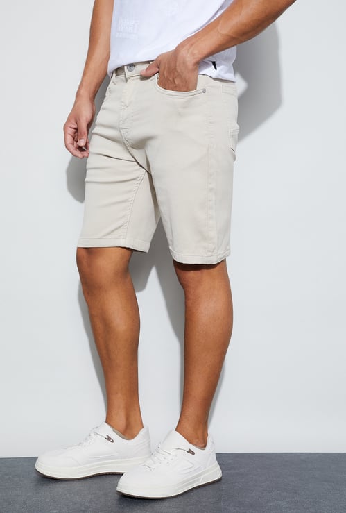 BOSSINI Solid Regular Shorts