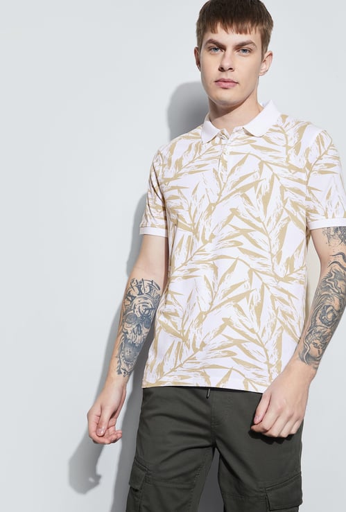 FAME FOREVER Printed Polo T-shirt