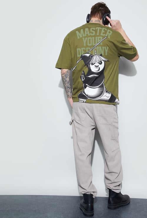 FAME FOREVER Kung Fu Panda Print T-shirt