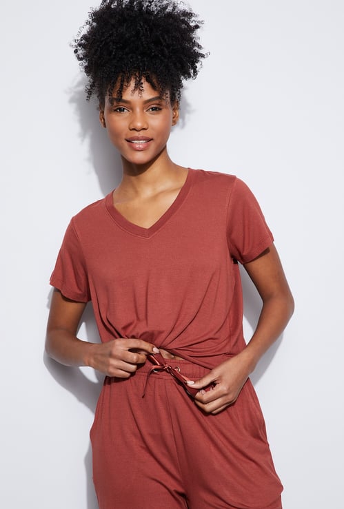 GINGER Solid Lounge T-shirt