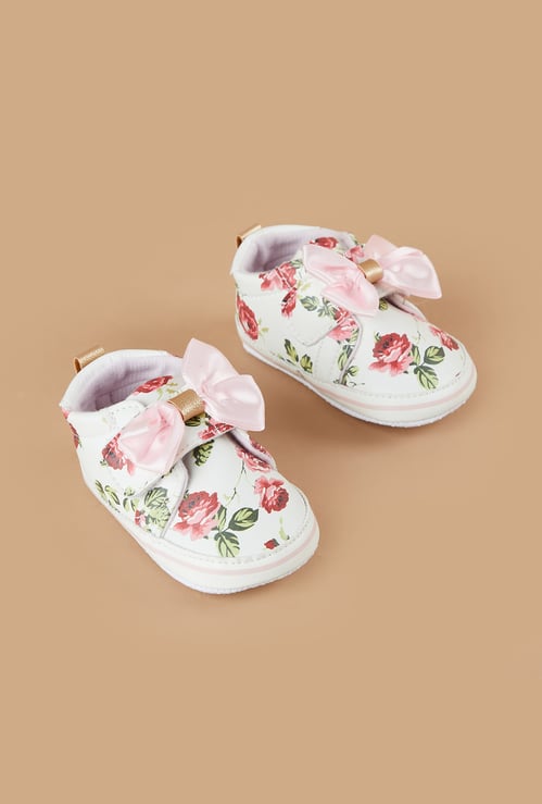 FAME FOREVER Girls Floral Print Boots