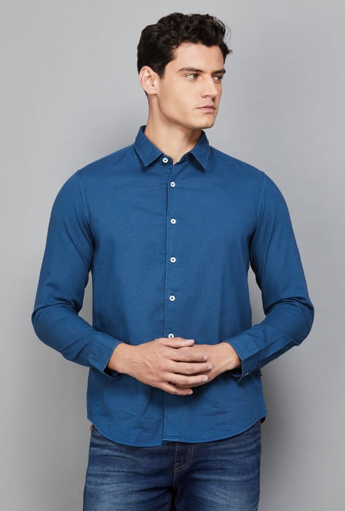 FLYING MACHINE Solid Slim Fit Shirt