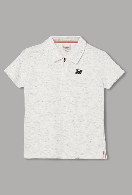 PEPE JEANS Boys Solid Polo T-shirt