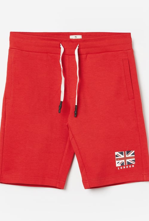 PEPE JEANS Boys Graphic Print Regular Shorts